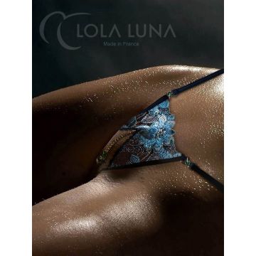 Lola Luna String CELESTE OPEN türkis-schwarz ouvert