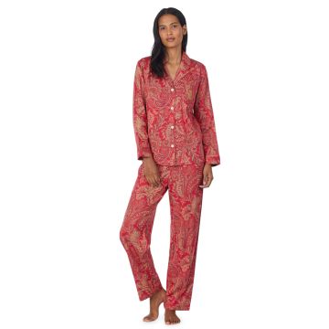 Satin Schlafanzug RED PAISLEY von Ralph Lauren Sleepwear