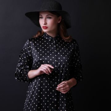 Stretchseide Pyjama- Shirt MIO CUORE von Gattina