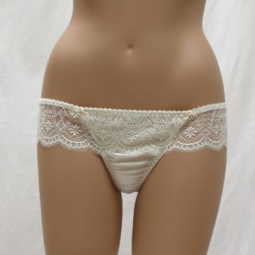 Satin G-String WHITE Les Jupons de Tess