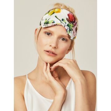 100% Seide Schlafmaske EYE MASK Amalfi Lemon von Radice