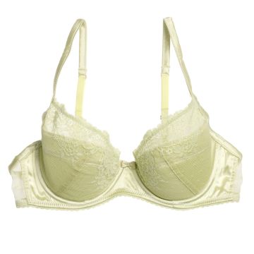 Soft-Schalen BH FINCH aus Seide und Spitze zartgrün Mimi Holliday