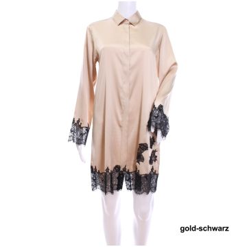 Seide Sleepshirt STARSHINE mit Spitze von GATTINA