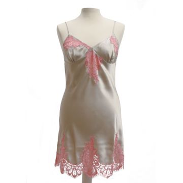 100% Seide Baby-Doll FLORA LACE von Luna di Seta