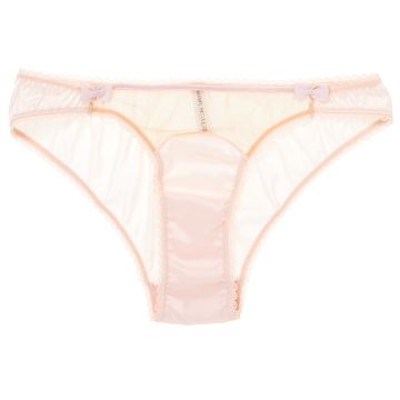 Seidenslip mit Tüll BUBBLES puder-rosé Mimi Holliday