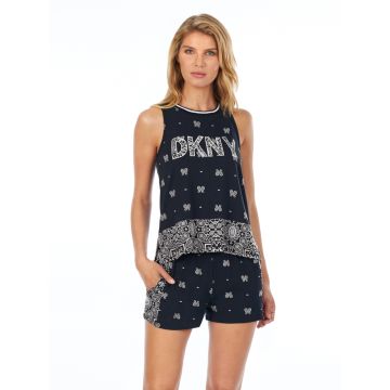 Sommerpyjama VINTAGE FRESH schwarz-weiß von DKNY Sleepwear
