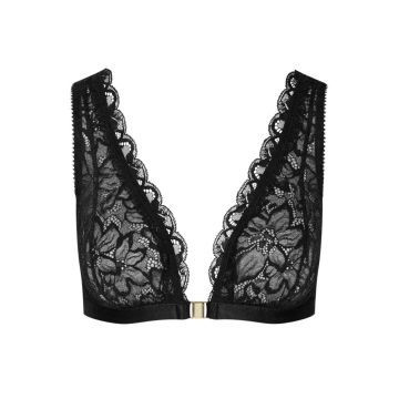 Spitze Triangel BH CLIP BRA CARMEN schwarz von Cadolle