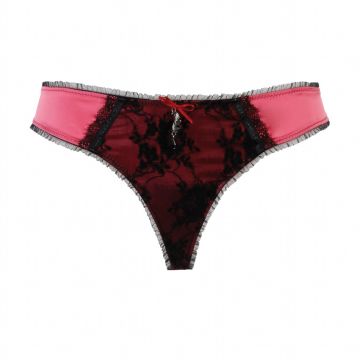 Stretch-Satin String ANGELICA fuchsia-pink von Escora