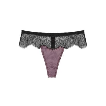 Seide String ANIA SOIE TOURBE violett-schwarz von Cadolle