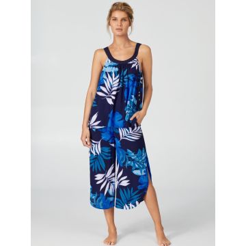 Viscose Sommer Pyjama ESCAPE blau von Donna Karan Sleepwear