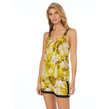 Viscose Sommerpyjama ROOFTOP READY gelb-beige von DKNY Sleepwear