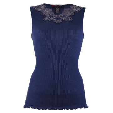 Merinowolle-Seide TOP gerippt von Artimaglia